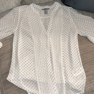 H&M Sheer Polka Dot Blose